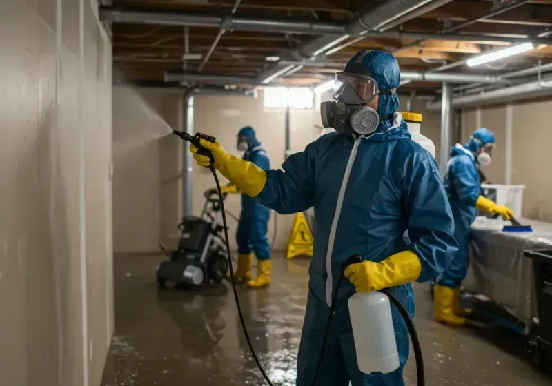 Basement Sanitization and Antimicrobial Treatment process in Mentor-on-the-Lake, OH